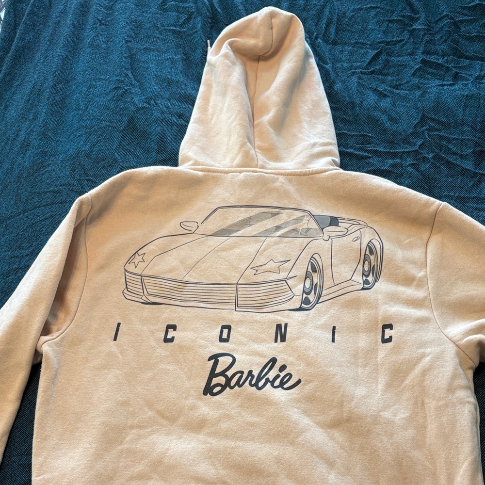 Barbie Iconic Beige Hoodie
